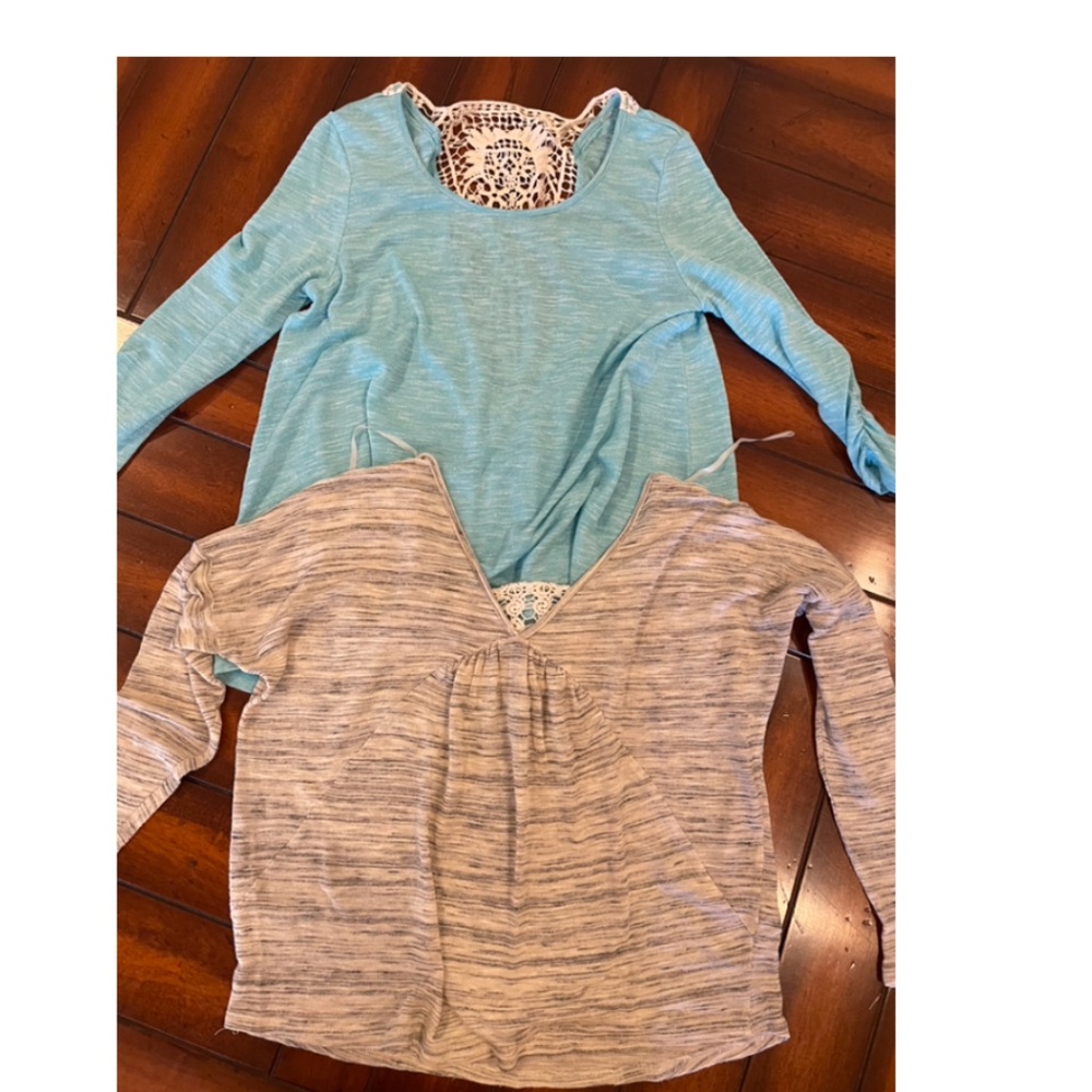lot of 2 charlotte russe cotton top size small /med